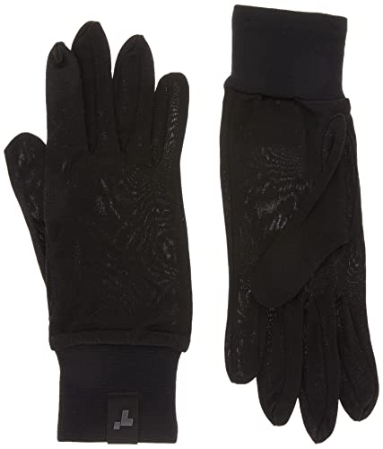 Terramar Standard Adult Thermasilk Glove Liner, Black, Large
