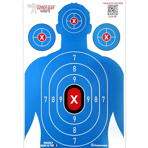US-Made 18x12" Silhouette Targets for Airsoft/Pistol Shooting