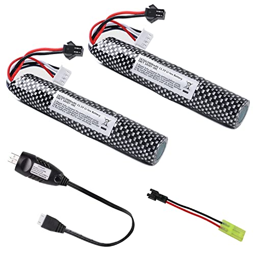 2-Pack Airsoft 11.1V Battery with Charger