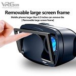 Mobile Phone VR Glasses VRG Pro Blue-Light 3D VR Headset Wide-Angle Smart Virtual Reality Glasses Helmet for 5-7 Inch Smartphone Video Games VRGPRO Normal Edition