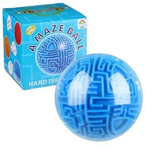 Maze Ball 3D Maze Game Puzzle Toy Gifts Gravity Brain Teasers Maze Ball for Kids Teens Adults, Hard Challenge(Classic)