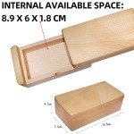 DC-BEAUTIFUL Impossible Puzzle Box 3D Brain Teaser Toy, Original Color Surprise Wooden Magic Box Gift Secret Box for Party Favor Birthday