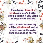 Spoons in a Case, Card Games for Kids - Spoons Game, Deck of Cards, Fun Family Games for Kids and Adults, Playing Cards, Game Night, Travel Games, 3-6 Multi-Player Card Game, Games for Adults, Ages 7+