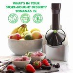 Yonanas 902 Classic Vegan, Dairy-Free Frozen Fruit Soft Serve Maker, Includes 36 Recipes, 200-Watts, Silver
