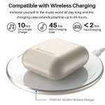 TOZO T6 True Wireless Earbuds Bluetooth 5.3 Headphones Touch Control with Wireless Charging Case IPX8 Waterproof Stereo Earphones in-Ear Built-in Mic Headset Premium Deep Bass 32 EQs via APP