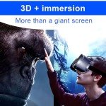 3D VR Headset for Cellphone, Adjustable Virtual Reality 3D VR Glasses Headset Helmets, Compatible 5.0-7.0 inch iPhone & Android with Controller, for Watching 3D VR Content (Black)
