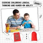 Yilloog Metal Brain Teaser Puzzles Set of 36 with Pouch, Steel IQ Games Physics Mind Metal Puzzles for Adults Basket Stocking Stuffers for Boys Girls Adults Challenge Gifts(Classic)