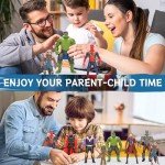 Ealumu Cartoon Action Figures Toys - 11 Pcs Movie Themed Action Heroes Set Fun Collectible Figures Gift for Kids and Fans