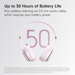 Beats Solo 4 - Wireless Bluetooth On-Ear Headphones, Apple & Android Compatible, Up to 50 Hours of Battery Life - Cloud Pink