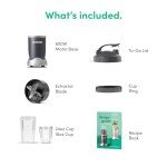 nutribullet Personal Blender for Shakes, Smoothies, Food Prep, and Frozen Blending, 24 Ounces, 600 Watt, Gray, (NBR-0601)