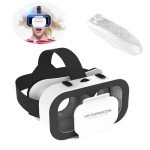 VR Headset for Cellphone with Controller, Virtual Reality 3D Glasses Headset Helmets,Compatible 4.7-6.5 inch for iPhone or Android