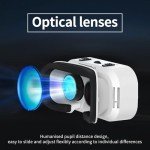 VR Headset for Cellphone with Controller, Virtual Reality 3D Glasses Headset Helmets,Compatible 4.7-6.5 inch for iPhone or Android