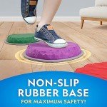 NATIONAL GEOGRAPHIC Stepping Stones for Kids – 10 Durable Non-Slip Stones Encourage Toddler Balance & Gross Motor Skills, Indoor & Outdoor Toys, Balance Stones, Obstacle Course (Amazon Exclusive)