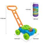 Lydaz Bubble Lawn Mower for Toddlers 1-3, Kids Bubble Blower Maker Machine, Outdoor Summer Push Backyard Gardening Toys, Halloween Birthday Gifts Toys for Preschool Baby Boys Girls Age 1 2 3+ Year Old