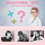 VirtueStar Magic Cube Bean Puzzle,Rotate and Puzzle,Stress and Anxiety Relief Fidget Toys,Brain Teasers Travel Games for Kids Teens Adults,Sensory Toys for Autistic ADHD,Pop Birthday Gift(Pink)