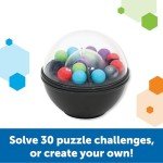 Learning Resources Scramboozle Puzzle Ball - 3D Brain Teasers and Puzzle Games for Kids and Adults, Puzzle Sort Ball Game,Fidget Toys,Travel Games for Ages 6+,Stocking Stuffers for Kids