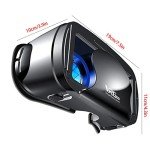 VR Headset Glasses 3D Full Screen Visual Wide-Angle Virtual Reality VRG Pro for 5-7inch Smartphone Movies Games VR Headset