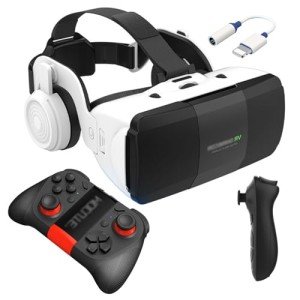 Virtual Reality Headsets to Play Games/Movies for Adults/Kids, 3D VR Glasses Compatible iOS and Android Smartphones 4.7-7.8in, 2023 New vr Headset Set with Gamepad and Controller, New Year Gifts 2024