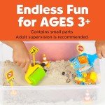 Creativity for Kids Sensory Bin: Construction Zone Playset - Preschool Learning Activities, Excavator Toys for Boys Ages 3-5+, Outdoor Toys and Gifts for Kids