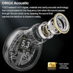 TOZO T6 True Wireless Earbuds Bluetooth 5.3 Headphones 45H Long Playtime, Wireless Charging Case, IPX8 Waterproof Stereo Earphones, Built-in Mic Calls, Headset Premium Deep Bass 32 Preset EQs via APP