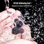 TOZO T6 True Wireless Earbuds Bluetooth 5.3 Headphones 45H Long Playtime, Wireless Charging Case, IPX8 Waterproof Stereo Earphones, Built-in Mic Calls, Headset Premium Deep Bass 32 Preset EQs via APP