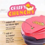 Nostalgia Taco Tuesday Tortilla Bowl Maker For Baked Taco Bowls, Tostadas, Salads, Dips, Appetizers, and Desserts, 8 to 10 Inch Tortillas, Red