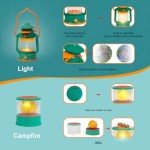 Meland Kids Camping Set with Tent - Toddler Toys for Boys with Campfire, Camping Toys for Kids Indoor Outdoor Pretend Play, Gift Idea for Boys Age 3,4,5,6 Year Old Birthday Christmas (Green)