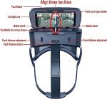 VR Headsets for Phone Cell Phone Virtual Reality headsets 3D Glasses Helmets VR Goggles for TV Movies Video Games Compatible to iOS Android Support 4.7” to 7.3” Mobile Screen (B95)