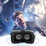LVOERTUIG VR Headsets Virtual Reality Headsets for Phone Cell Phone 3D Glasses Helmets VR Goggles for TV Movies Video Games Support 4-6inches Mobile Screen,100° Large Viewing Angle(Black)