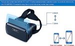 VR Headsets for Phone Cell Phone Virtual Reality headsets 3D Glasses Helmets VR Goggles for TV Movies Video Games Compatible to iOS Android Support 4.7” to 7.3” Mobile Screen (B95)