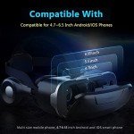 3D VR Glasses Virtual Reality Headset Goggles w Headphones for Kids, Phone Vr Headset with Controller for Video Movies & Games (4.7 to 6.5 Inches) VR Set for Kids Age 9-10, for Kids