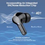 Wireless Earbuds Bluetooth 5.3 Headphones, 40H Playback HiFi Stereo Ear Buds with LED Display, ENC Noise Cancelling Earphones, IP7 Waterproof in-Ear Earbuds for iOS Andriod Sport/Workout/Running/Black