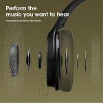 DOQAUS Bluetooth Headphones Over Ear Wireless Headphones, 70H Playtime and 3EQ Modes Wireless Headphones with Mic, HiFi Stereo Sound, Deep Bass, Memory Foam Ear Cups, for Phone PC Travel Home Office