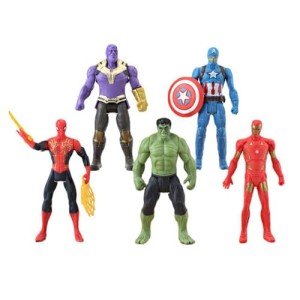 TPAECJM 5pcs Collectible Super Hero Series Exclusive Figure Set, 4.7-Inch Action Figures