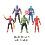 TPAECJM 5pcs Collectible Super Hero Series Exclusive Figure Set, 4.7-Inch Action Figures