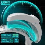 Head Strap for Meta Quest 3 Accessories with Battery 8000mah Pack, Replacement Elite Head Strap 15W Compatible with Oculus Quest 3, Multi-Adjust Suitable for All Head Shapes