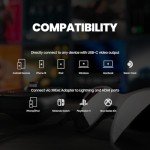 XREAL Air 2 AR Glasses, 130" Wearable Display with All-Day Comfort, 72g 120Hz 1080P, Ideal for Gaming, Streaming, Smart Glasses, Best TV/Projector/Monitor Alternative