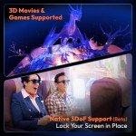 VITURE One Lite XR Glasses, 120" Full HD, Harman Sound, AR Glasses fits iPhone 16/15 (Spatial Video Supported), Steam Deck/ROG Ally/Gaming Consoles/Mac/PC/Android, Myopia Adjustments