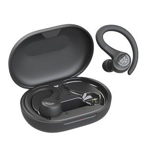 JLab Go Air Sport, Wireless Workout Earbuds Featuring C3 Clear Calling, Secure Earhook Sport Design, 32+ Hour Bluetooth Playtime, and 3 EQ Sound Settings (Graphite/Black)