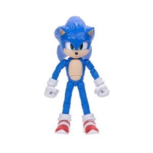 Sonic The Hedgehog Sonic 3 Movie Action Figures 5-Inch Sonic Collector Toy Figure, Highly Articulated for Boys Girls - Officially Licensed 3 Movie Product