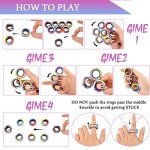 9Pcs Magnetic Rings Fidget Toy Set, ADHD Anxiety Magnetic Fidget Toys Adults Fidget Spinner Rings for Relief, Gifts for 8+ Year Old Teen Boy Girl