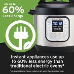 Instant Pot Duo 7-in-1 Electric Pressure Cooker, Slow Cooker, Rice Cooker, Steamer, Sauté, Yogurt Maker, Warmer & Sterilizer, Includes App With Over 800 Recipes, Stainless Steel, 6 Quart