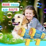 JONEG Toys for 3-8 Year Old Boys Girls: 2 Pack Bubble Machine for Kids with Bubble Solution, Gifts for 3 4 5 6 7 8 Years Old Boy Birthday Toy for Kid Toddlers Ages 4-6 Outdoor Wedding Bubbles Wands