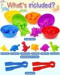 Yetonamr Counting Dinosaurs Montessori Toys for 3 4 5 Years Old Boys Girls, Toddler Preschool Learning Activities Toys for Kids Ages 2-4, 3-5, 4-8, Birthday Gifts Sensory Toys