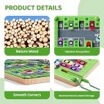 zhiwuzhu Magnetic Alphabet Maze,Montessori Toys,Alphabet Puzzle Toddler Toys for Ages 2-4,Sensory Toys Fine Motor Skills,Birthday Gift for Boys and Girls