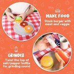 JOYIN 34 PCS Kitchen Toy Set, Toy BBQ Grill Set, Cooking Toy Set, Little Chef Play, Kids Grill Playset Interactive BBQ Toy Set for Kids, Christmas Birthday Gift for Boys Girls Kids