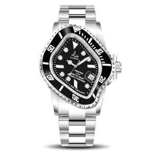 ILLIMITE Melting Automatic Watches for Men Japanese Miyota 8215 Self-Winding Mechanical Movement Women Watch Waterproof Stainless Steel Art Surrealist Wrist Watches Pea001