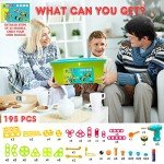 NXONE 195 PCS STEM Building Blocks for Kids