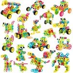 NXONE 195 PCS STEM Building Blocks for Kids
