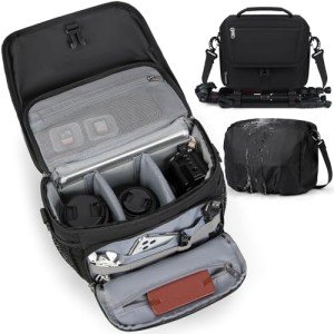 RAINSMORE Waterproof Camera Sling Bag with Tripod Holder